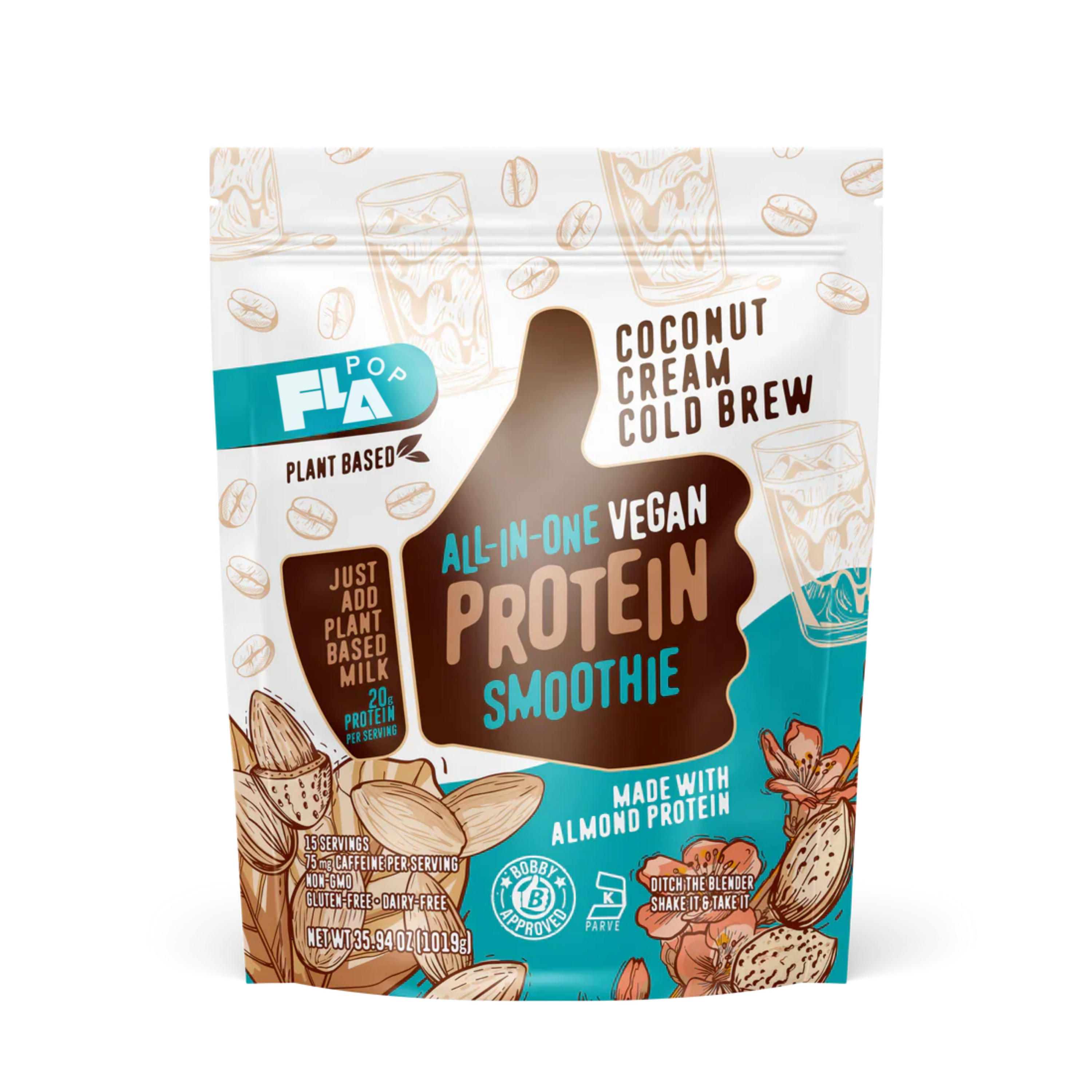 Plant-Based Coconut Cream Cold Brew Protein Smoothie